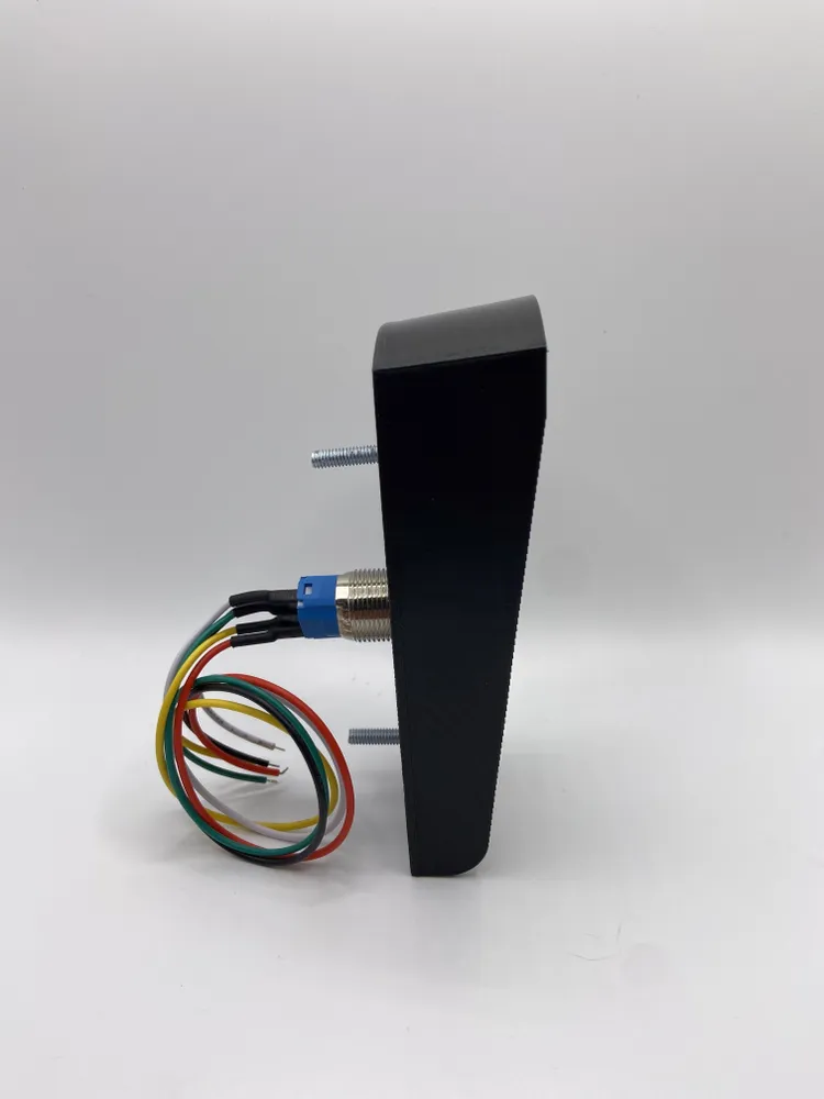 Защитный козырек для врезной кнопки выхода (чёрный) 125х45 мм (Пластик 3D печать)